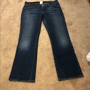 Lucky Brand Midrise Flare Jeans - Dark Blue